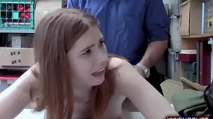 Irish redhead pesky male adult teen woman gets drilled