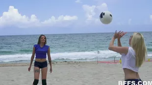 USA's hottest women in a sensual beach volleyball match